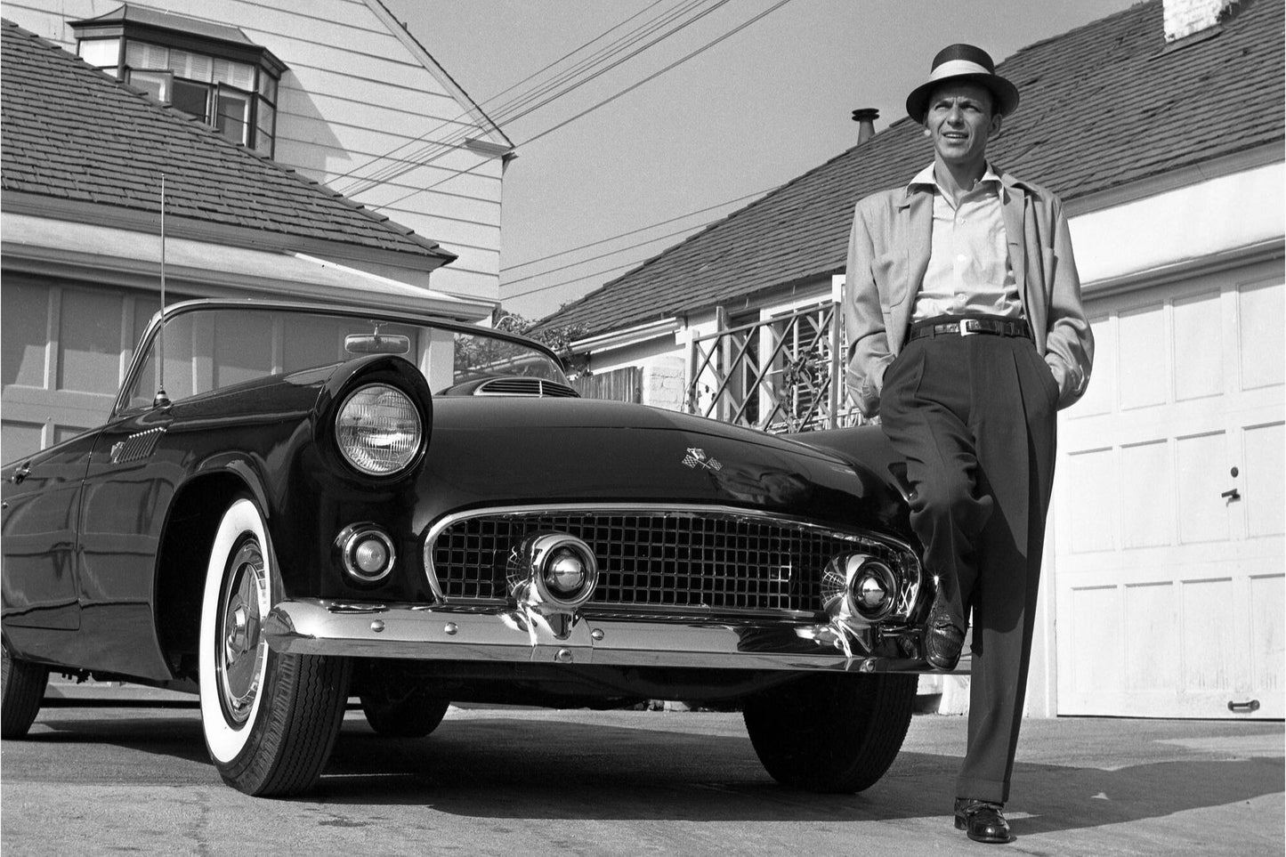 Frank Sinatra Standing on Thunderbird