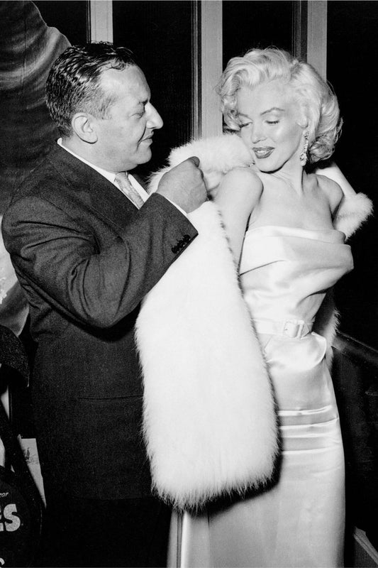 Marilyn Monroe and Ciro's Owner Herbert Hoover by Frank Worth