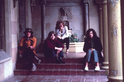 Atmospheric Portrait of Led Zeppelin at Chateau Marmont